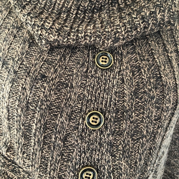 Karen Scott brown poncho sweater - Picture 5 of 8